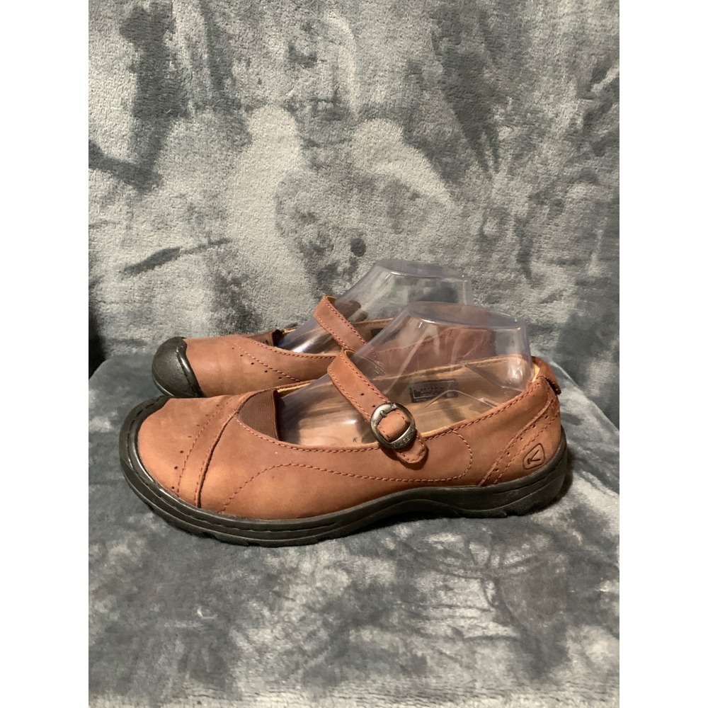 Keen Mary Jane Womens 8.5 Presidio MJ Brown Leather Buckle 1007704